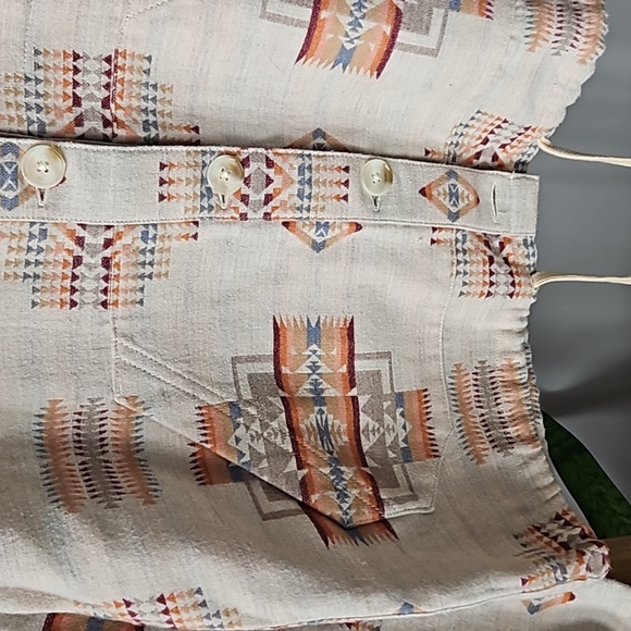 Pendleton Button Up Hooded Cropped Top - Picture 5 of 14